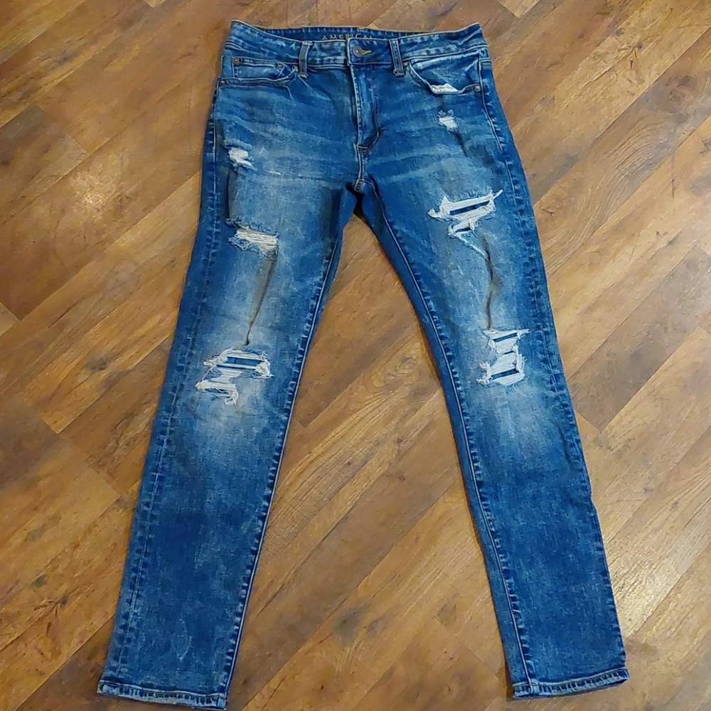Men's Distressed Jeans